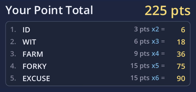 Maximize your score by match high scoring tiles with high scoring multipliers