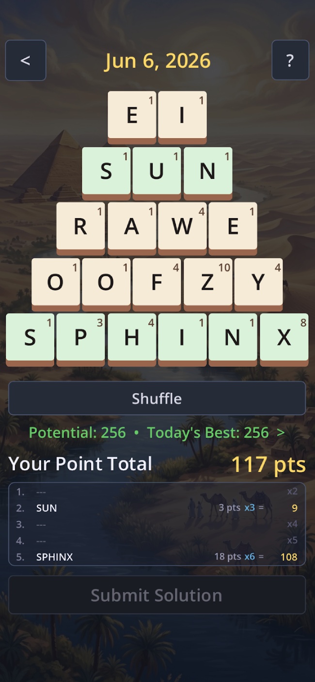 Pyramiddle Screen 1
