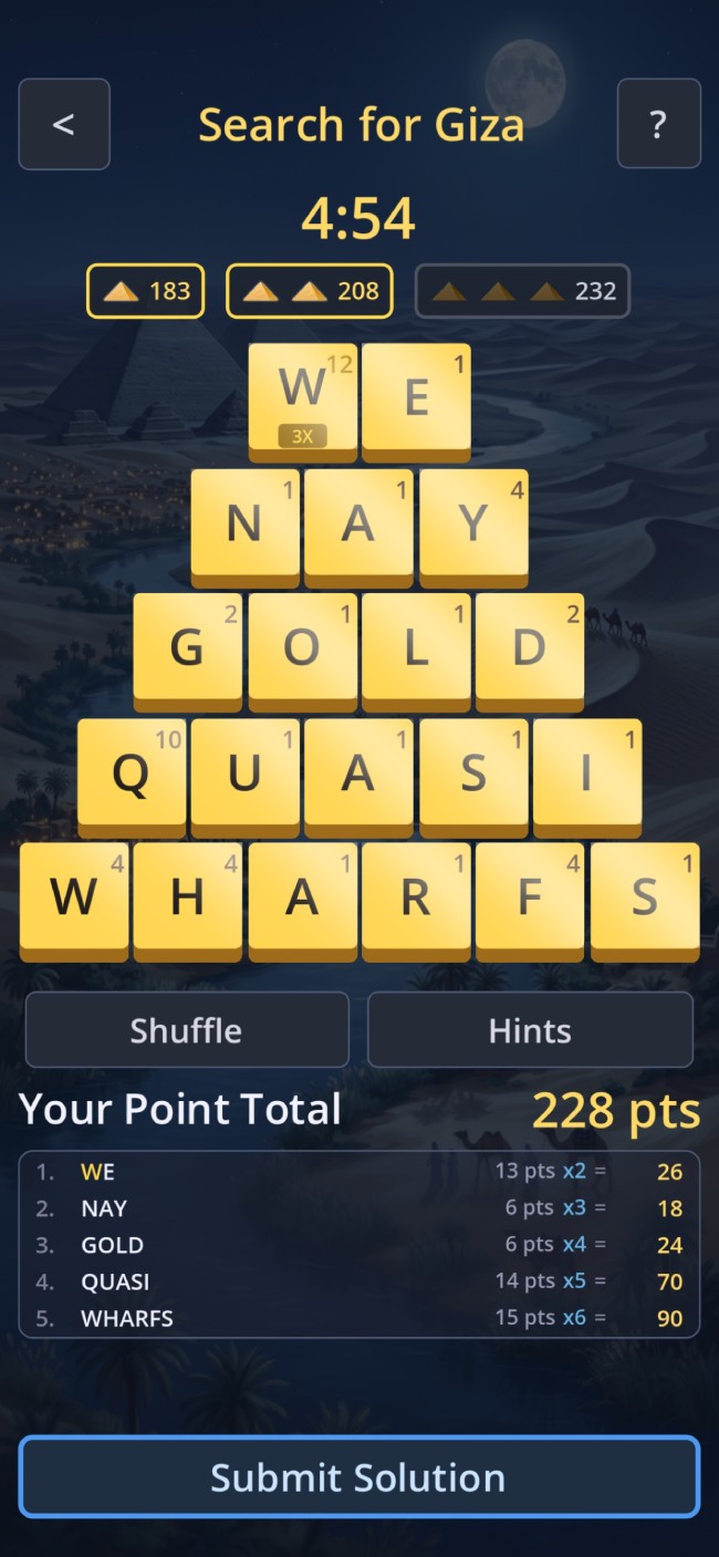 Pyramiddle Screen 2
